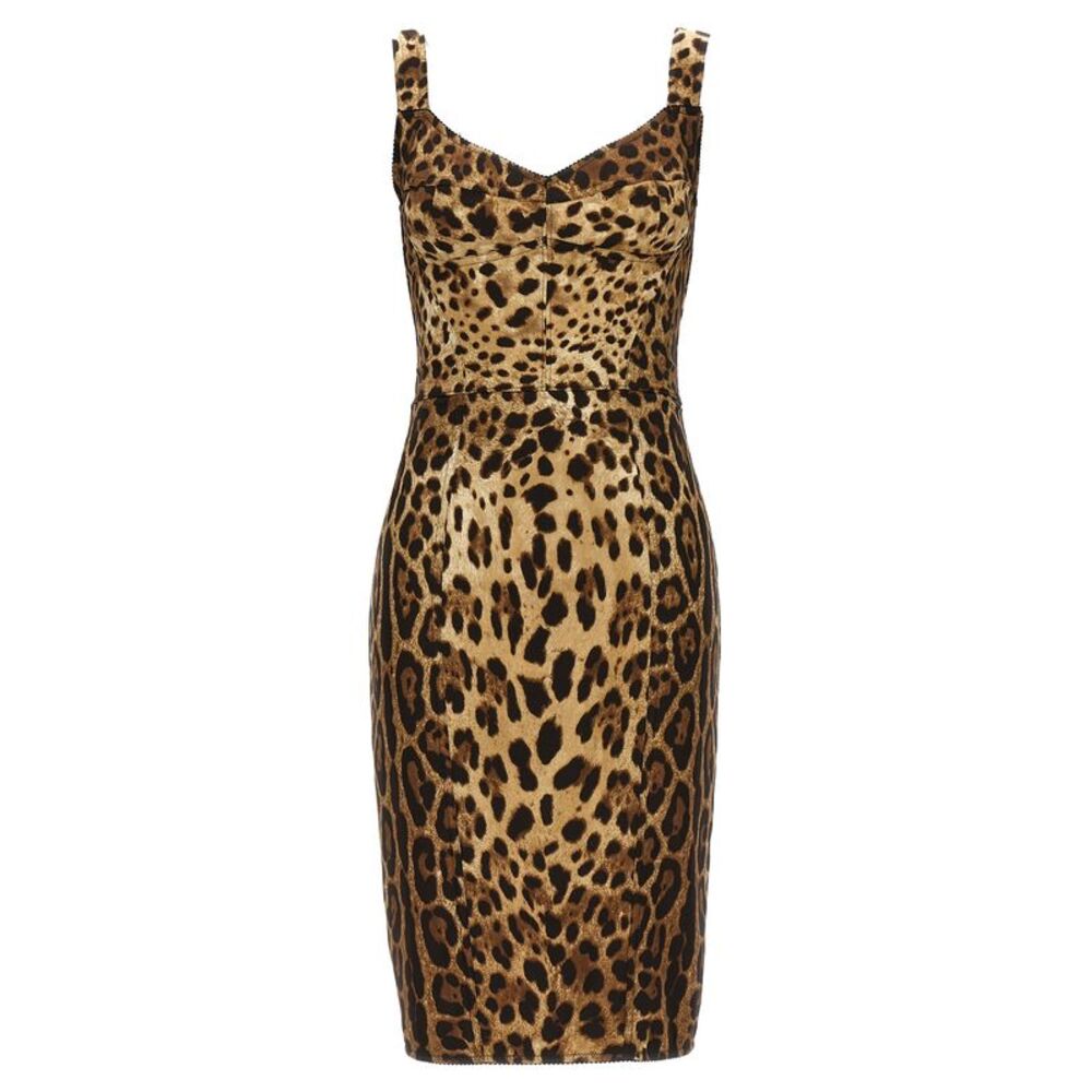 Dolce & Gabbana Multicolor Silk Cocktail Women's Dress - Picture 1 of 4